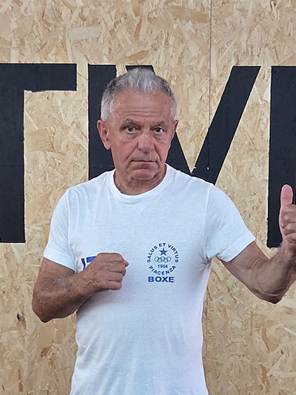 Roberto Alberti, maestro di boxe della Salus et Virtus Piacenza ad Activity Club