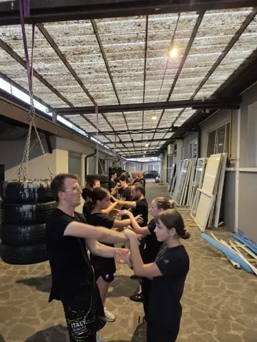 Allenamento di Kung Fu all’aperto